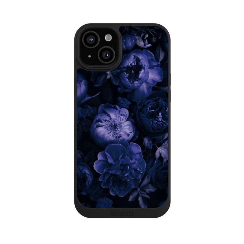 iPhone 15 Plus NIVOpure Victorian Grandeur Large Flowers Purple Mit KI
