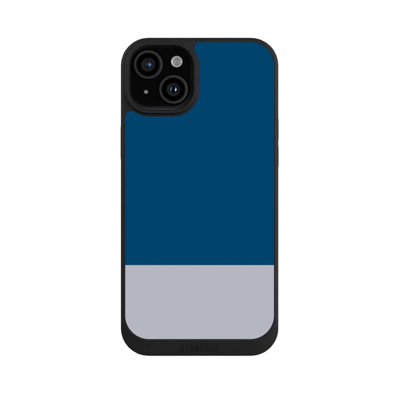 iPhone 15 Plus NIVOpure Dunkelblau Grau Farbkombi