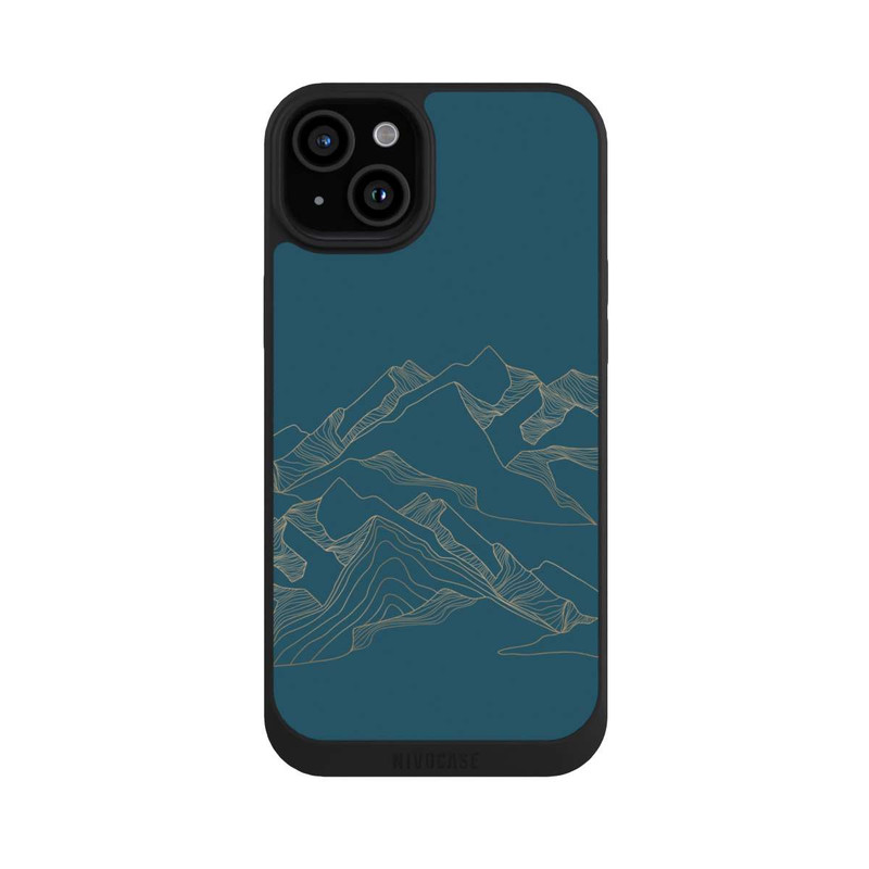 iPhone 15 Plus NIVOpure Berglandschaft blau