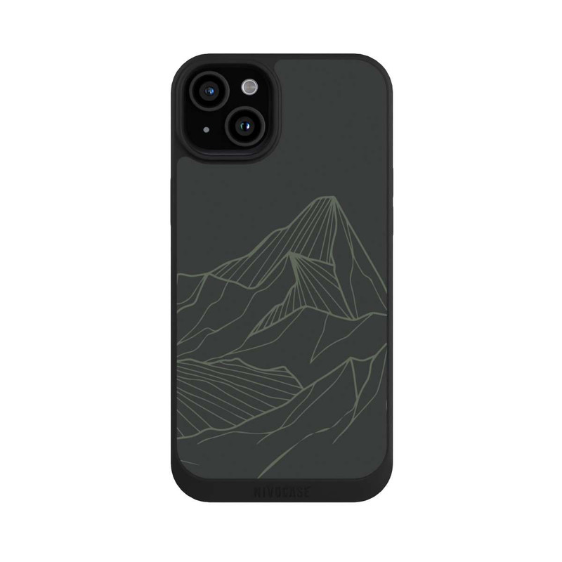iPhone 15 Plus NIVOpure Abstraktes Bergpanorama