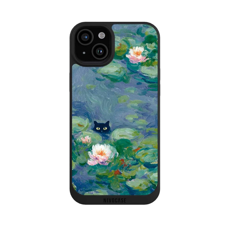 iPhone 15 Plus NIVOpure Katze im Teich Gemälde