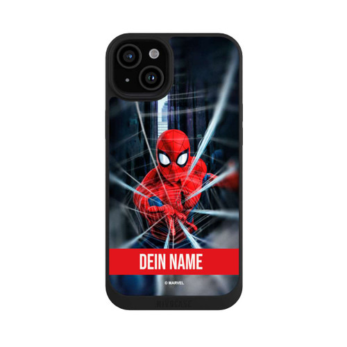 Apple iPhone 15 Plus NIVOpure Spiderman Webs in Action Personalisierbar