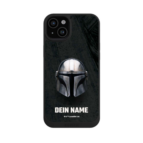 Apple iPhone 15 Plus NIVOpure Star Wars Mandalorian Black Helmet personnalisable