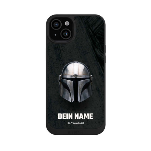 Apple iPhone 15 Plus NIVOpure Star Wars Mandalorian Black Helmet personnalisable
