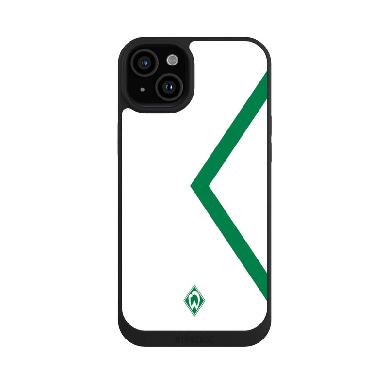 iPhone 15 Plus NIVOpure Werder Bremen Rautenelement Grün