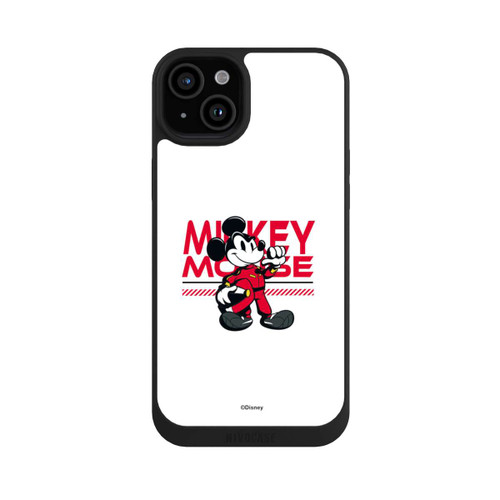 Apple iPhone 15 Plus NIVOpure Micky Maus Rennfahrer Weiß