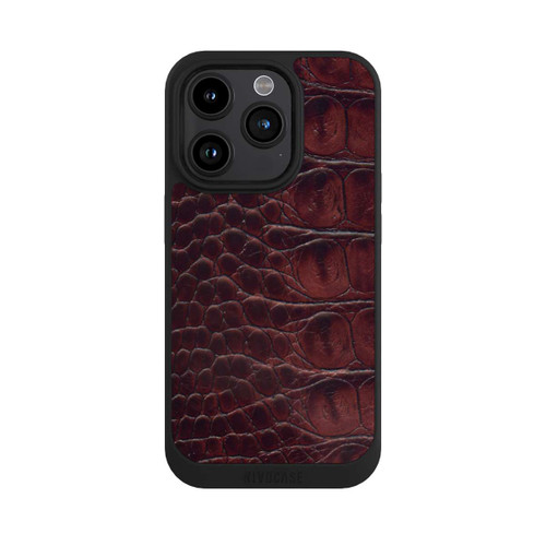 Apple iPhone 15 Pro NIVOpure Cuir de Crocodile