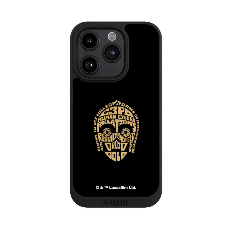 iPhone 15 Pro NIVOpure C3PO Typo Grafisch