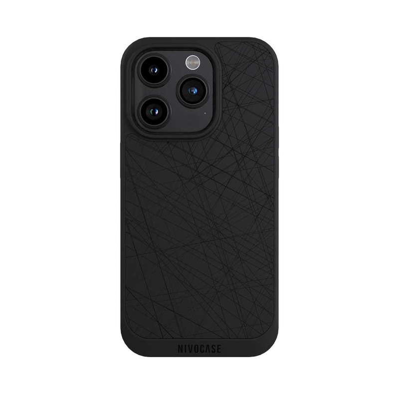iPhone 15 Pro NIVOpure Scratches Black ohne Hintergrund