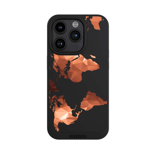 Apple iPhone 15 Pro NIVOpure Worldmap Triangle ohne Hintergrund