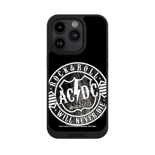 Apple iPhone 15 Pro NIVOpure ACDC Rock and Roll Weiss