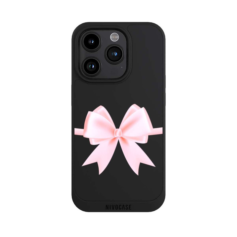 iPhone 15 Pro NIVOpure Pink Bow transparent