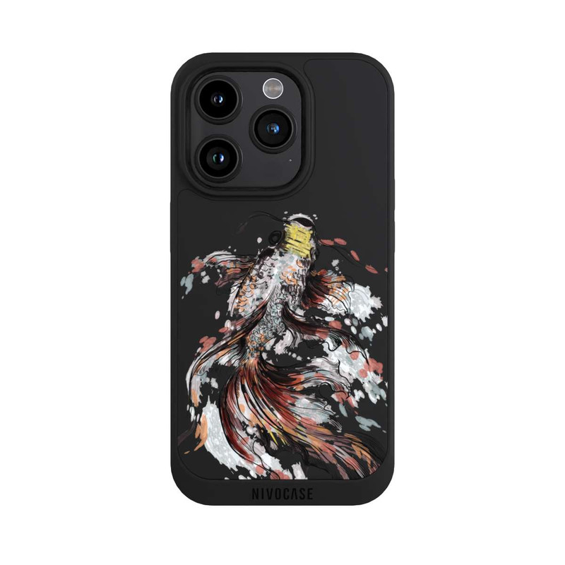 iPhone 15 Pro NIVOpure Koi (Watercolor) transparent