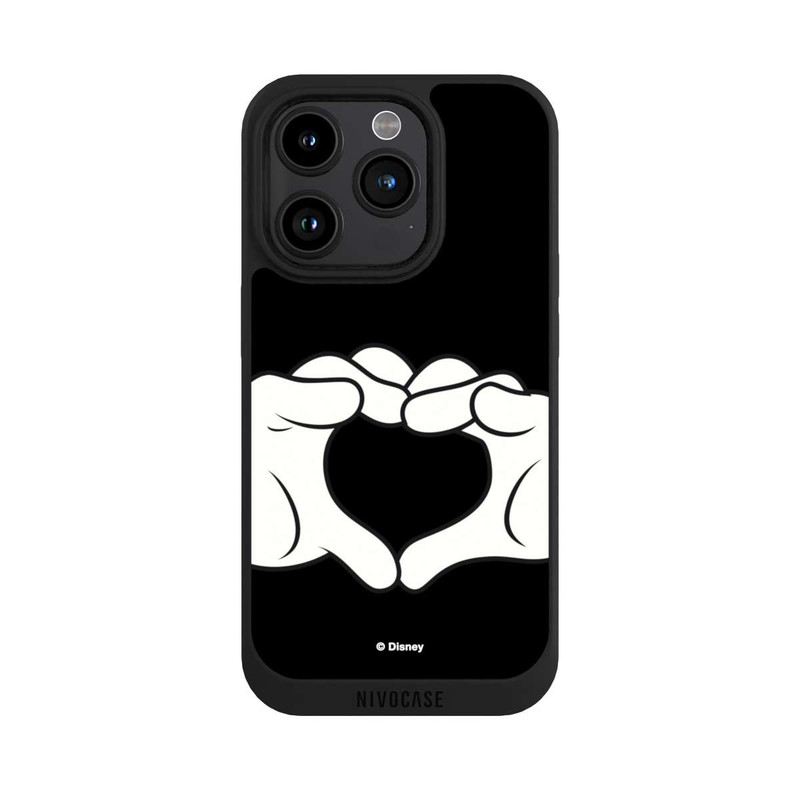 iPhone 15 Pro NIVOpure Cœur Mains Mickey et Minnie