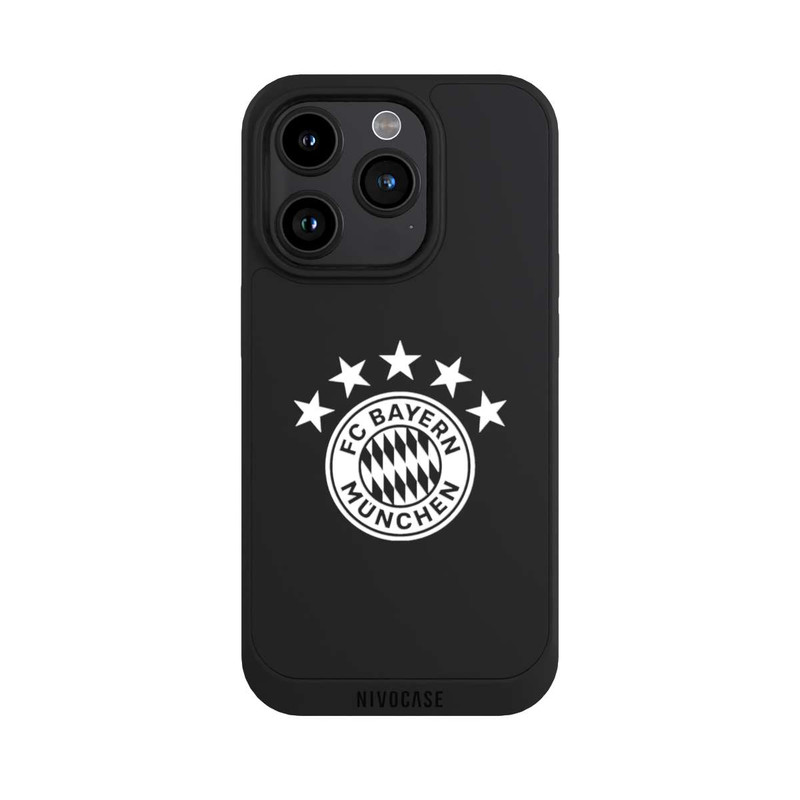 iPhone 15 Pro NIVOpure FCB Logo einfarbig mit Sternen - ohne Hintergrund