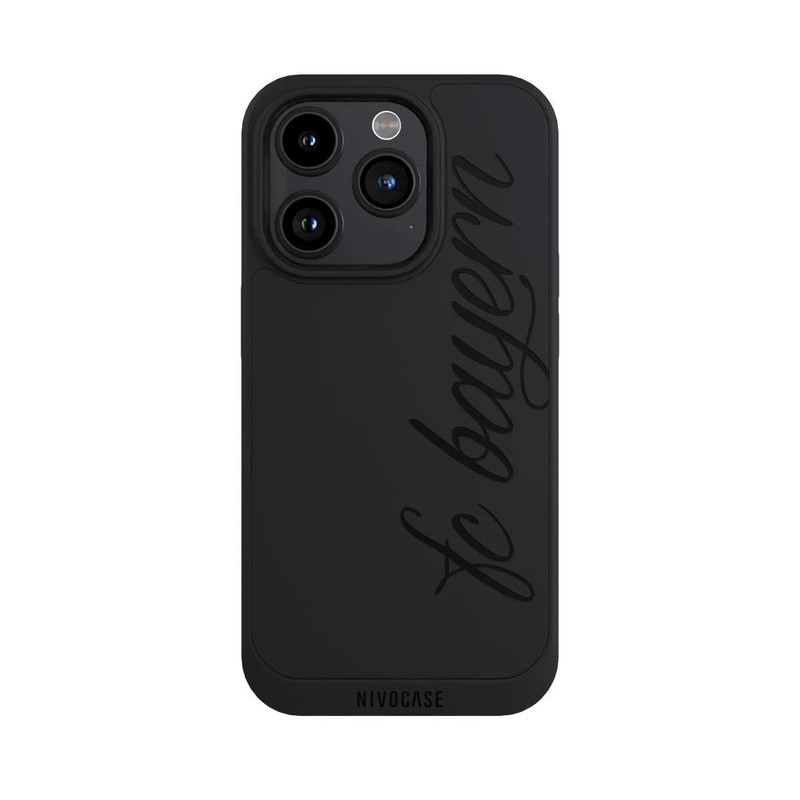 iPhone 15 Pro NIVOpure Schwarzes FCB Girlmotiv - ohne Hintergrund