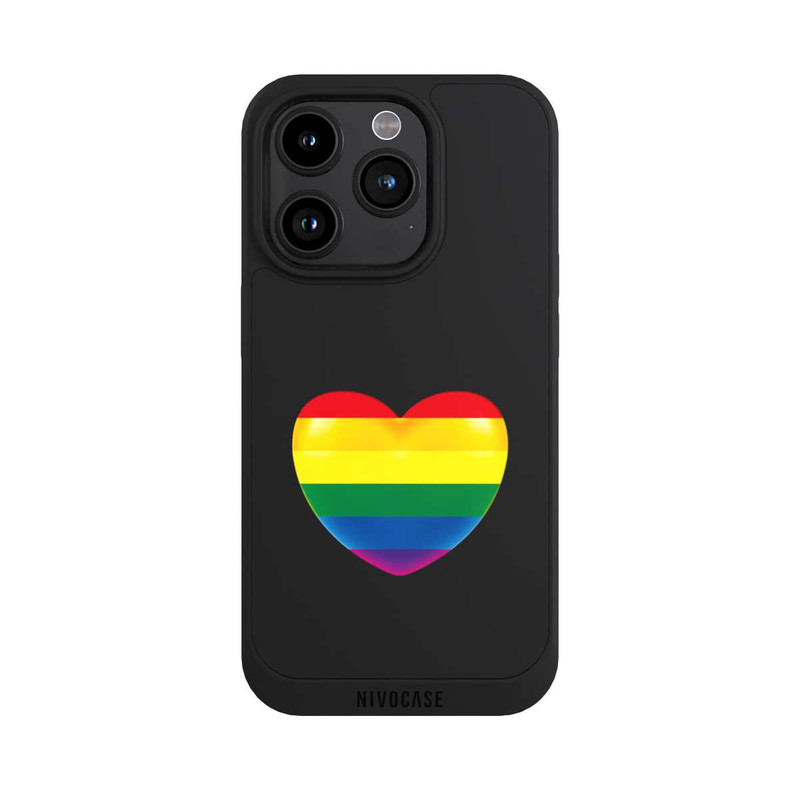 iPhone 15 Pro NIVOpure Pride Heart transparent