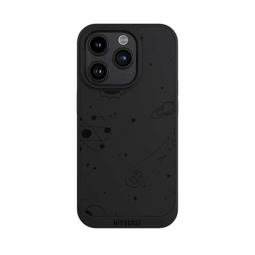 Apple iPhone 15 Pro NIVOpure Galaxy Schwarz ohne Hintergrund