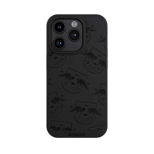 Apple iPhone 15 Pro NIVOpure Logos RB Leipzig Schwarz - ohne Hintergrund