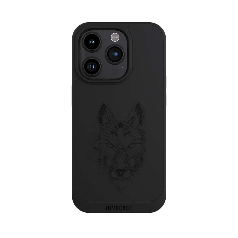 iPhone 15 Pro NIVOpure Wolf mandala transparent