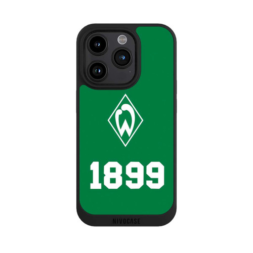 Apple iPhone 15 Pro NIVOpure 1899 Grün-Weiß Lebenslang Grün - Werder Bremen