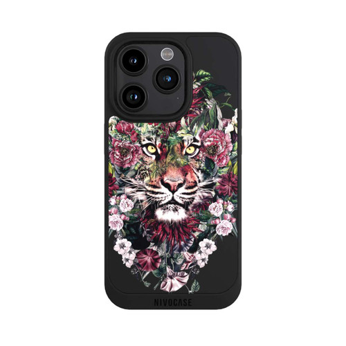 Apple iPhone 15 Pro NIVOpure Tigre floral sans fond