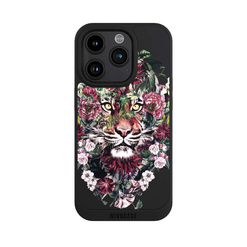 iPhone 15 Pro NIVOpure Floral Tiger transparent