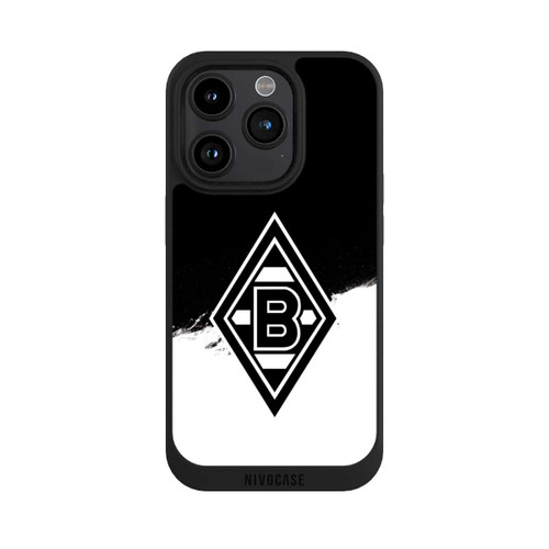 Apple iPhone 15 Pro NIVOpure Borussia Scratch Schwarz-Weiss