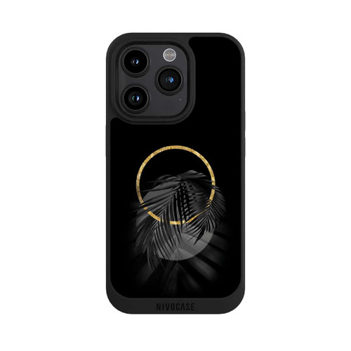Apple iPhone 15 Pro NIVOpure Feuille tropicale noire