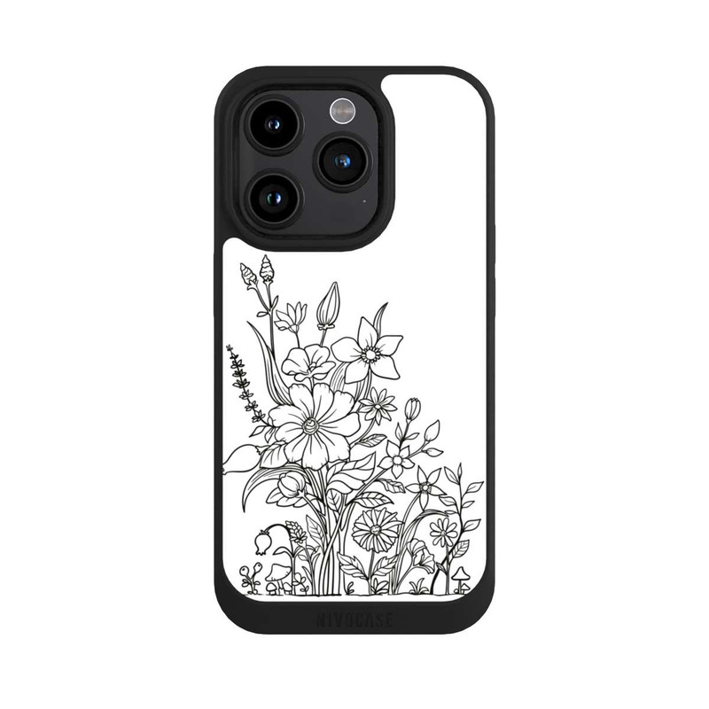 iPhone 15 Pro NIVOpure Flowers Line Art