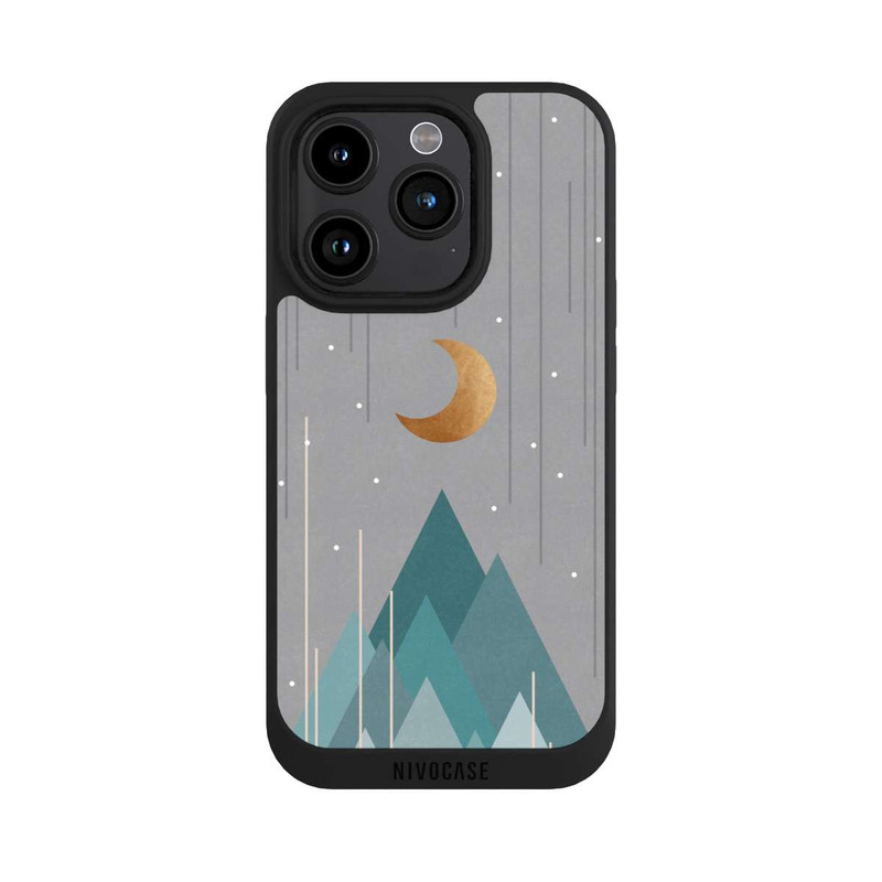 iPhone 15 Pro NIVOpure Moon & Mountains Mint Green