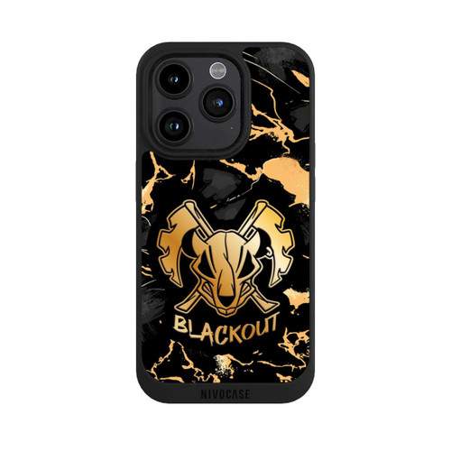 Apple iPhone 15 Pro NIVOpure Marble Gold Logo