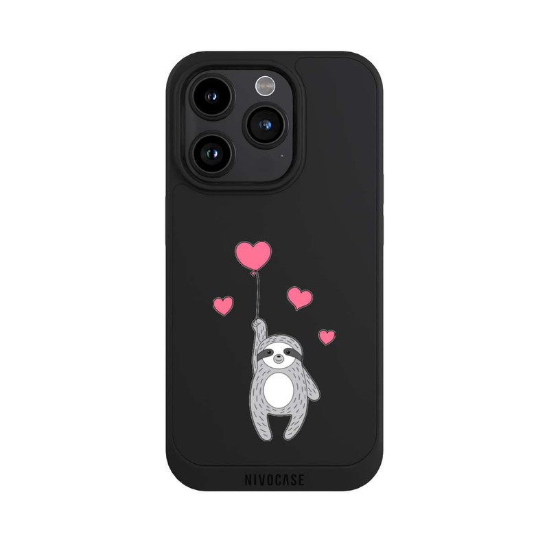 iPhone 15 Pro NIVOpure Love Sloth Transparent