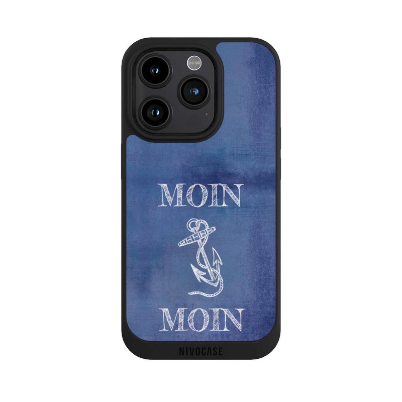 iPhone 15 Pro NIVOpure Moin Anker grunge blau