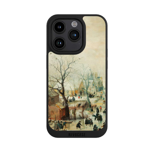 Apple iPhone 15 Pro NIVOpure Winterlandschaft mit Schlittschuhläufern - Hendrick Avercamp