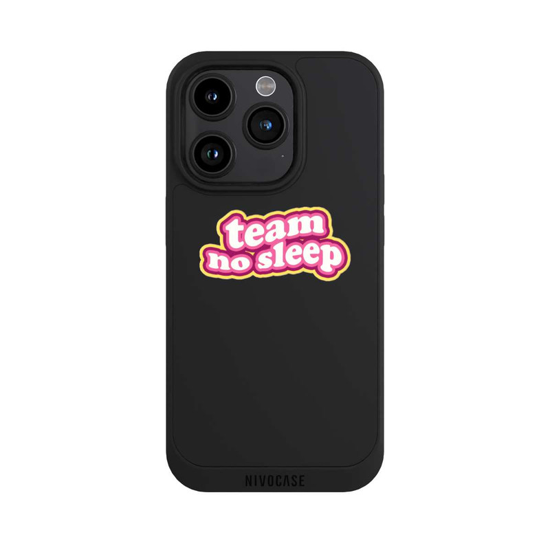iPhone 15 Pro NIVOpure Team No Sleep 70s Transparent