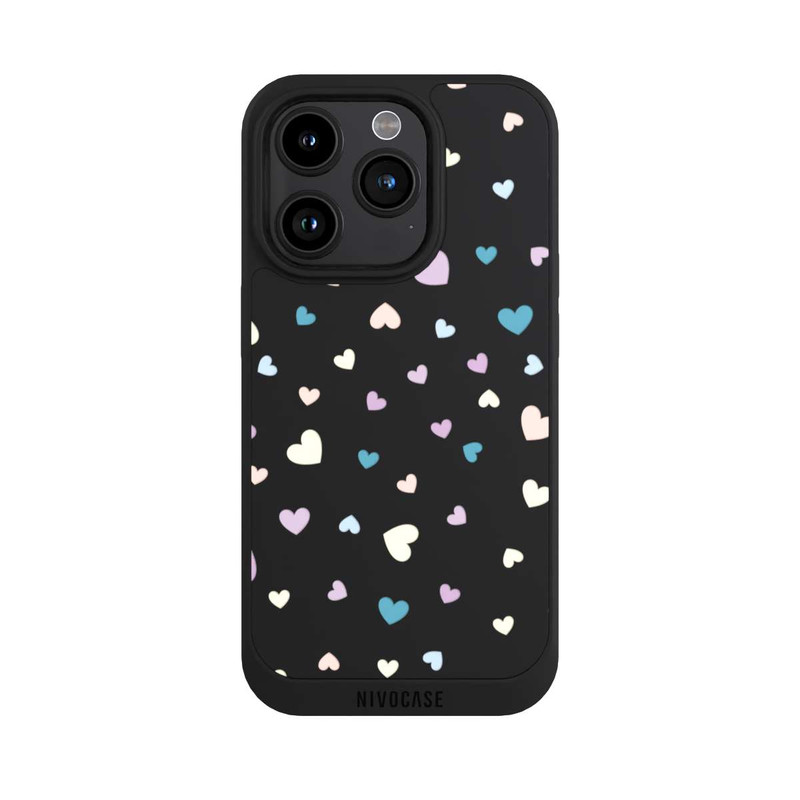 iPhone 15 Pro NIVOpure Coeurs pastel
