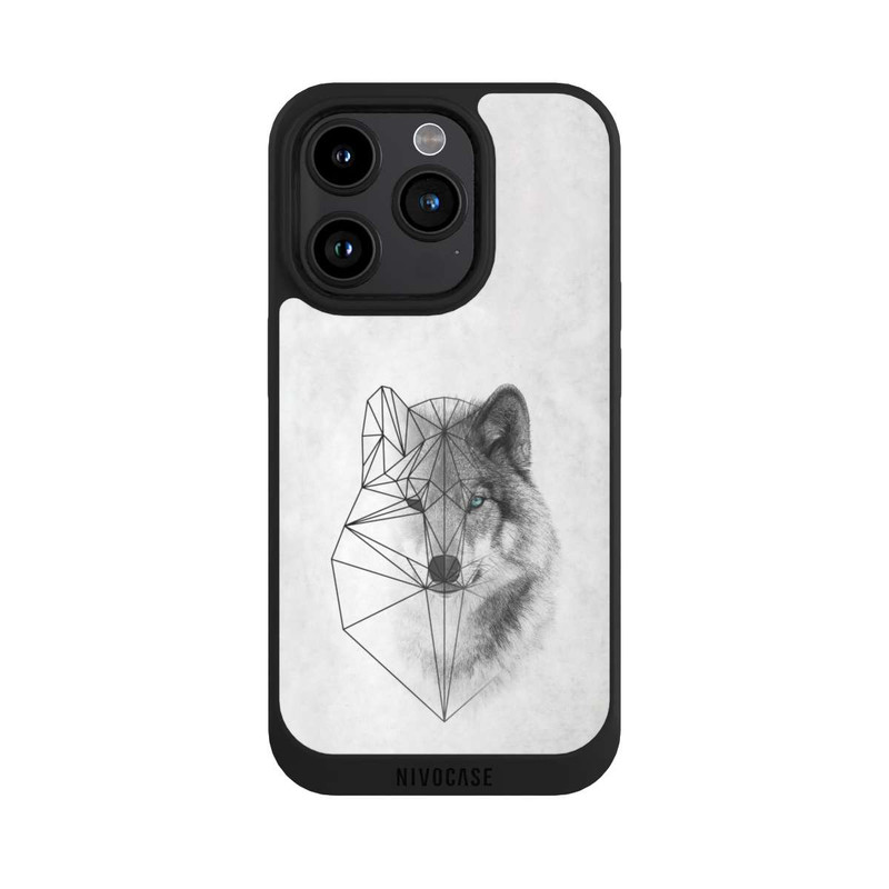 iPhone 15 Pro NIVOpure Polygonaler Wolf