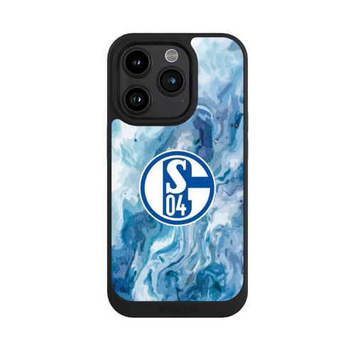 Apple iPhone 15 Pro NIVOpure Schalke 04 Flüssig Blau