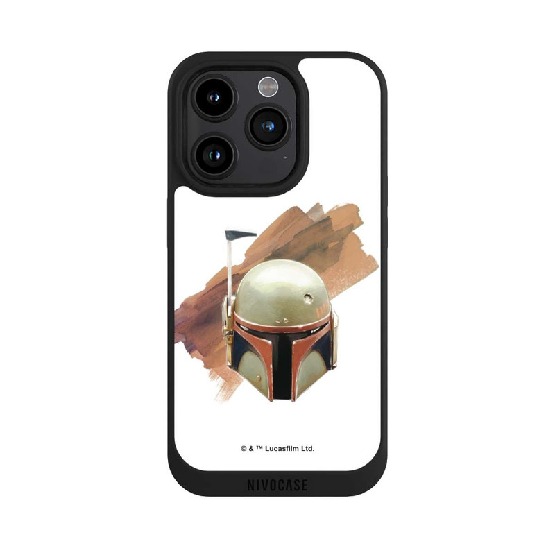 iPhone 15 Pro NIVOpure Boba Fett Helmet White