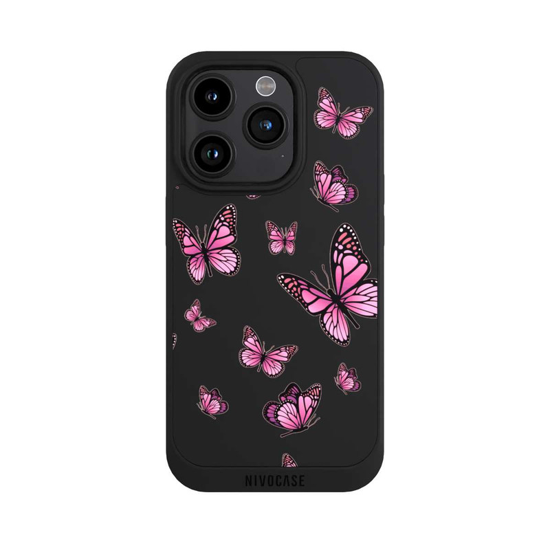 iPhone 15 Pro NIVOpure Butterflies pink