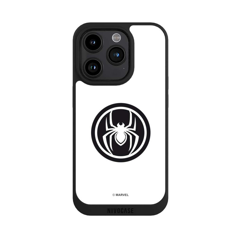 iPhone 15 Pro NIVOpure Spider-Man Logo White