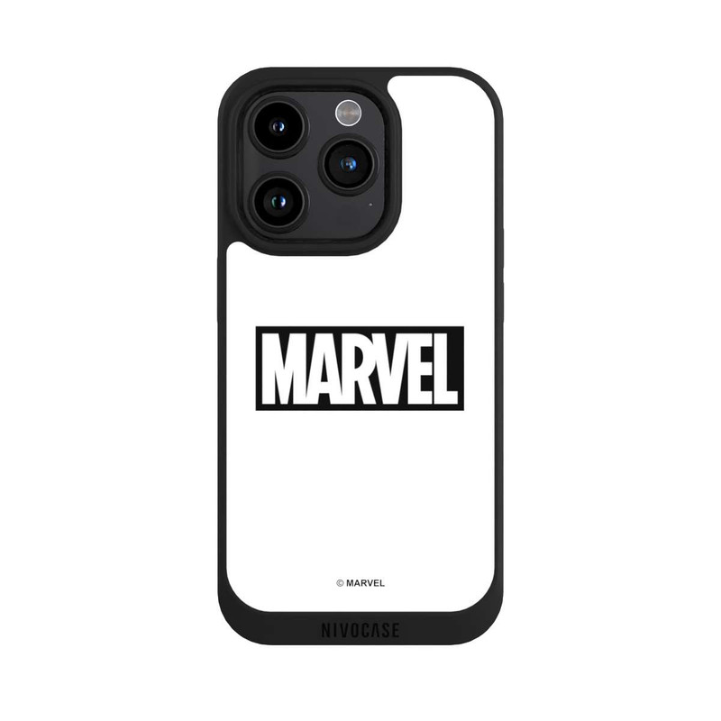 iPhone 15 Pro NIVOpure Marvel Logo White