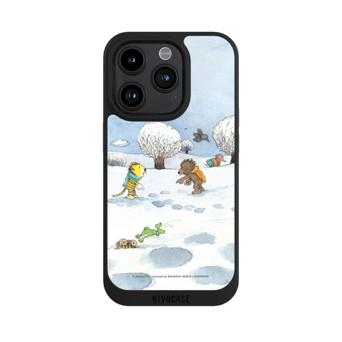 Apple iPhone 15 Pro NIVOpure Kleiner Bär und kleiner Tiger im Schnee