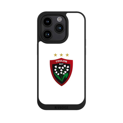 Apple iPhone 15 Pro NIVOpure Logo RC Toulonnais Blanc