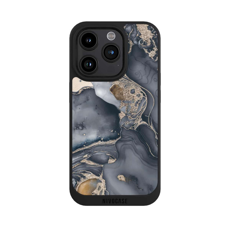 iPhone 15 Pro NIVOpure Alcohol Ink Gold Grey