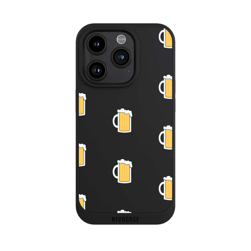 iPhone 15 Pro NIVOpure Beer Glass Pattern Illustration