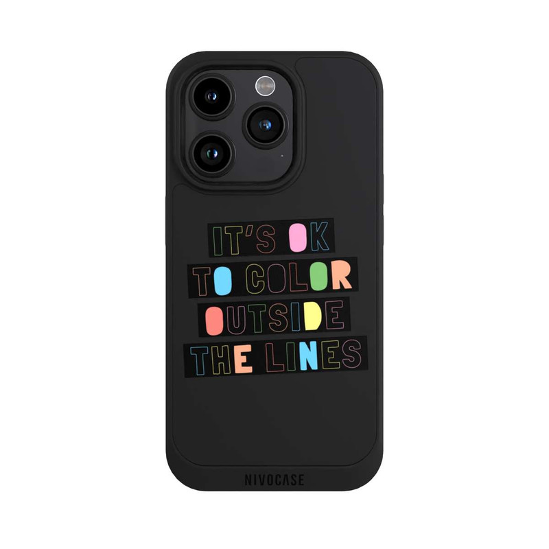iPhone 15 Pro NIVOpure Color Outside The Line Transparent