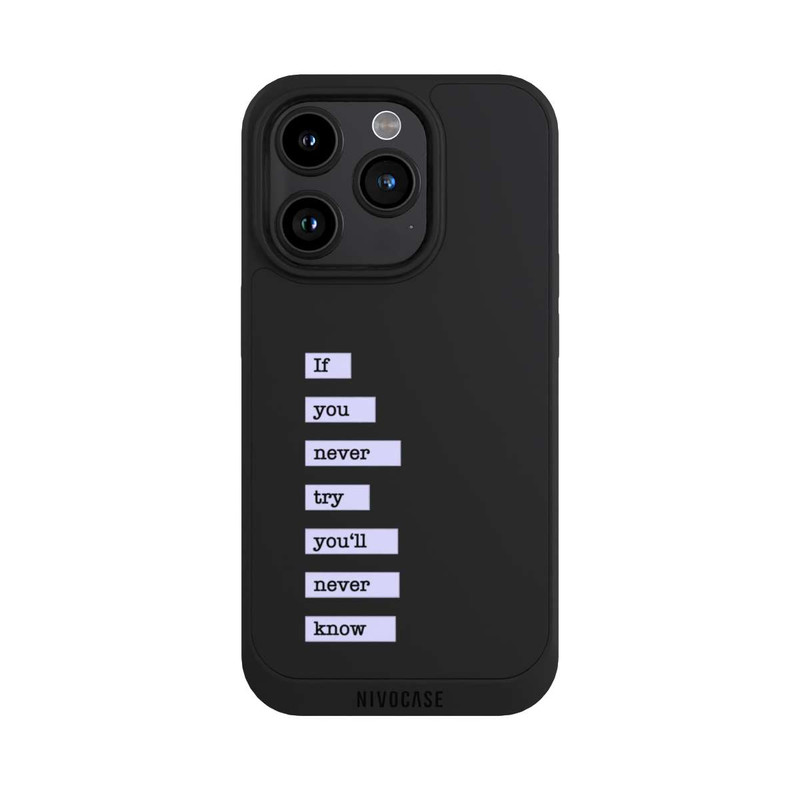 iPhone 15 Pro NIVOpure If You Try Blue Transparent
