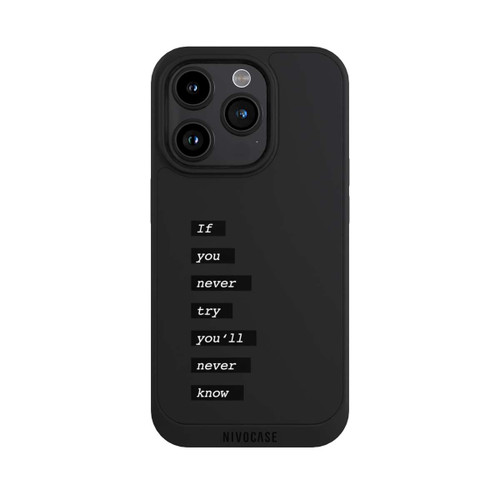 Apple iPhone 15 Pro NIVOpure If You Try Black Transparent